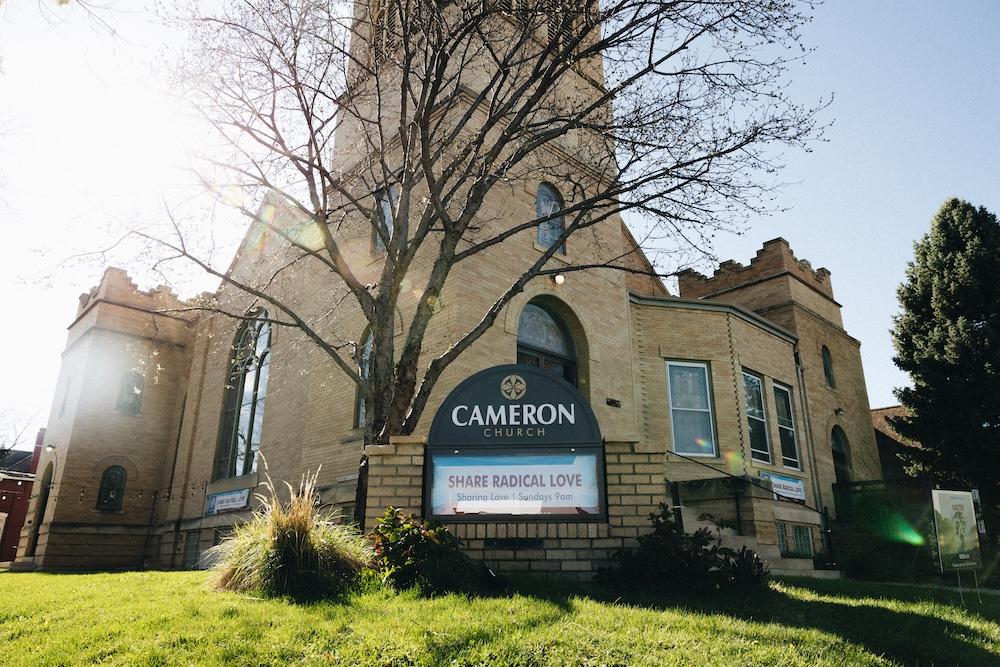 The outside of Cameron Church